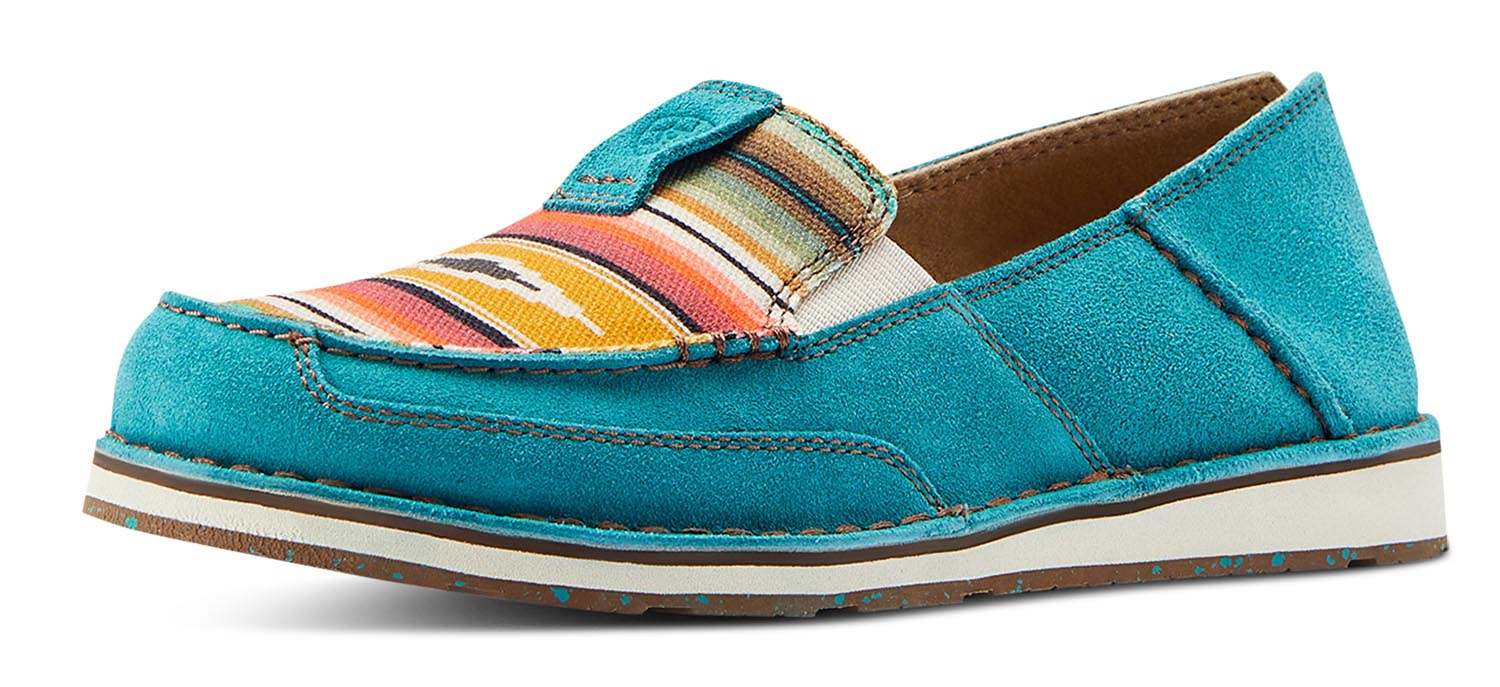 Ariat Women's Cruisers, Teal & Suede - Image 3