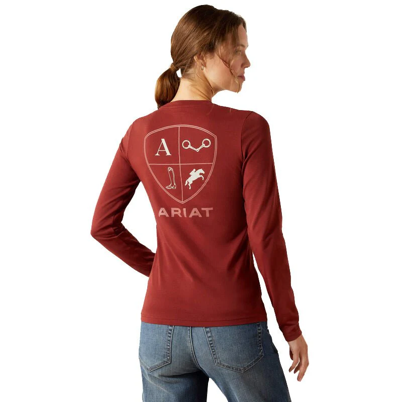 Ariat Women’s EQ Icons Long Sleeve Tee – Soft, Comfortable, Stylish Barn Wear