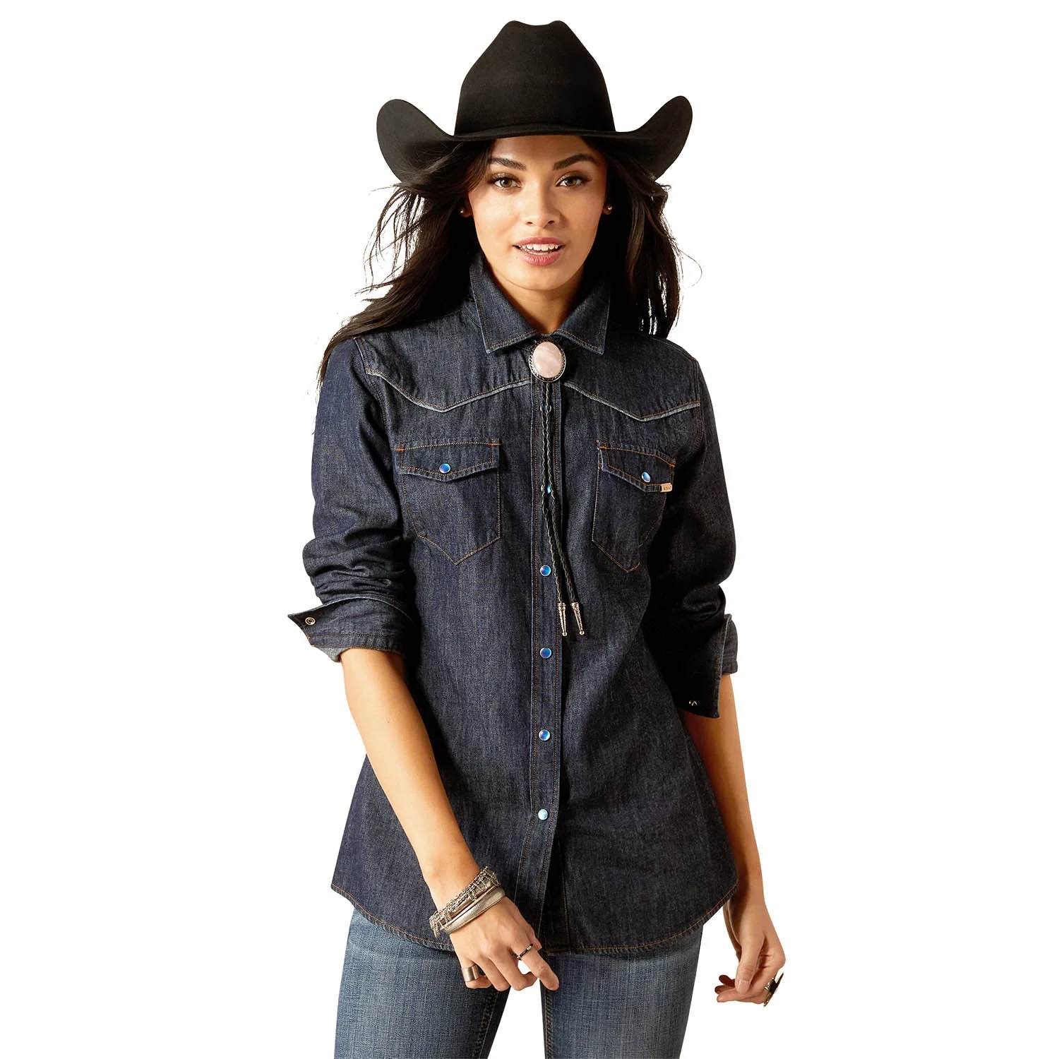 Ariat Women’s Farriday Denim Long Sleeve Shirt