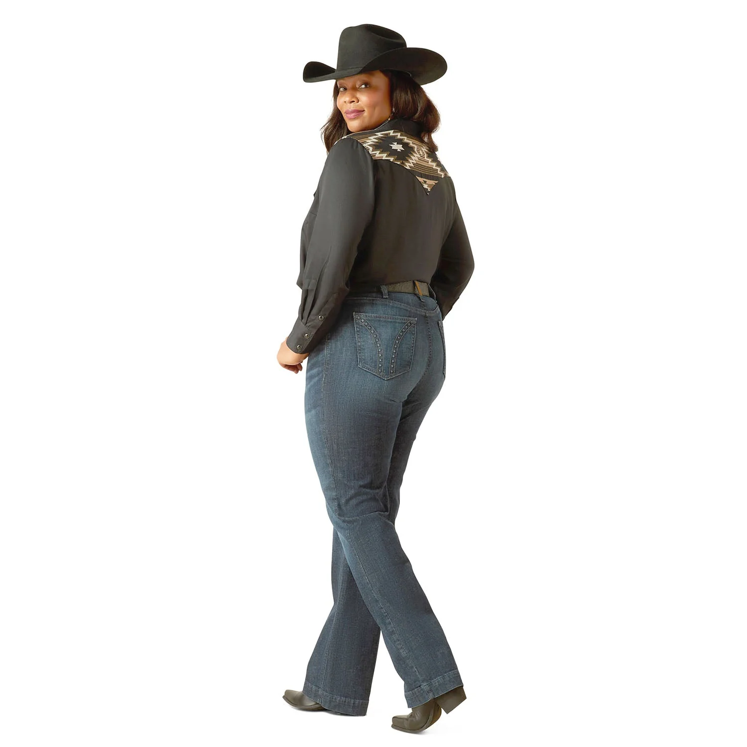 Ariat Womens Frazey High Rise Slim Trouser Jeans - Image 2