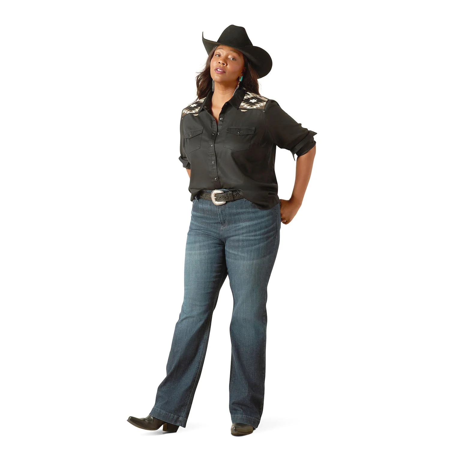 Ariat Womens Frazey High Rise Slim Trouser Jeans - Image 1
