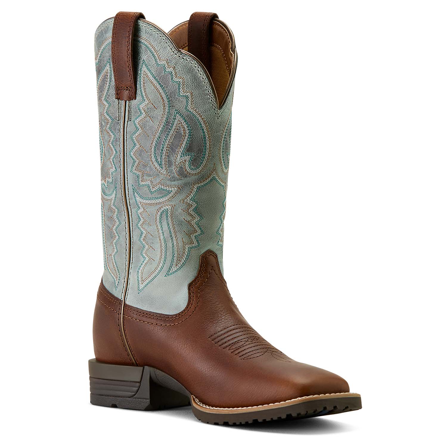 Ariat Womens Hybrid Ranchwork Wide Square Toe Leather Western Work Boot - Image 2