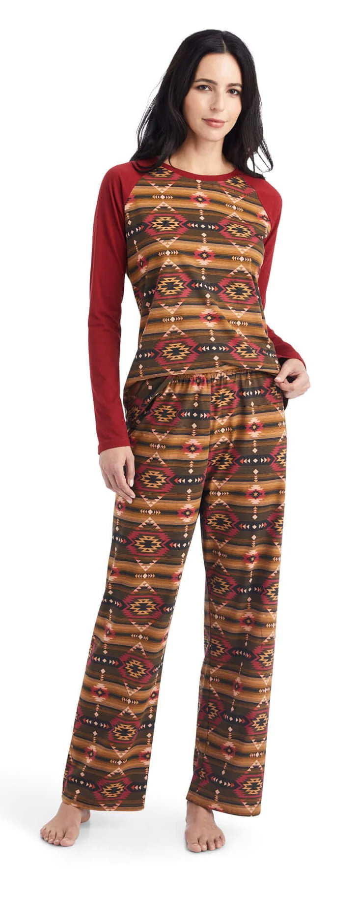 Ariat Women's Pajama Set, Southwestern - Image 3