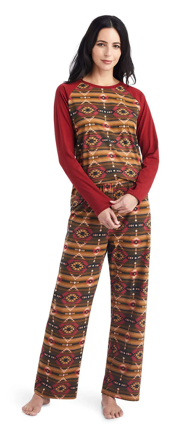 Ariat Women's Pajama Set, Southwestern - Image 1