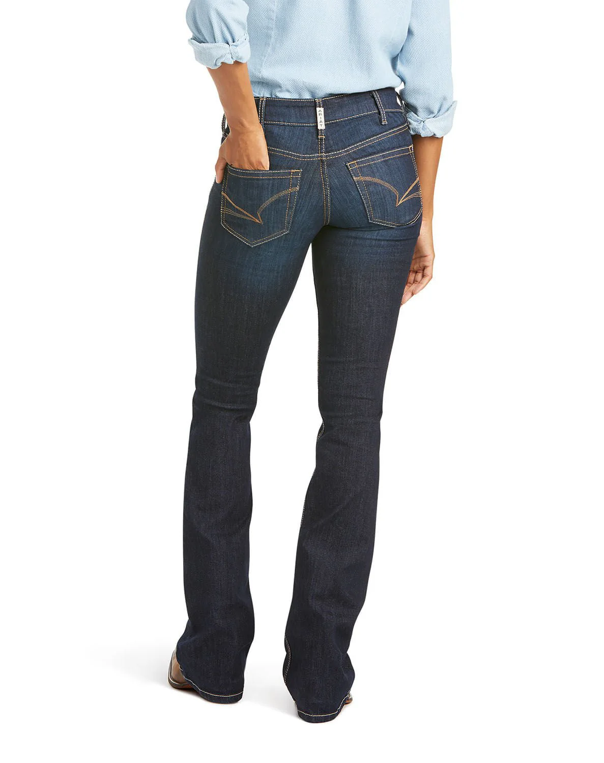 Ariat Women's R.E.A.L. Mid Rise Arrow Fit Jocelyn Boot Cut Jean - Image 2