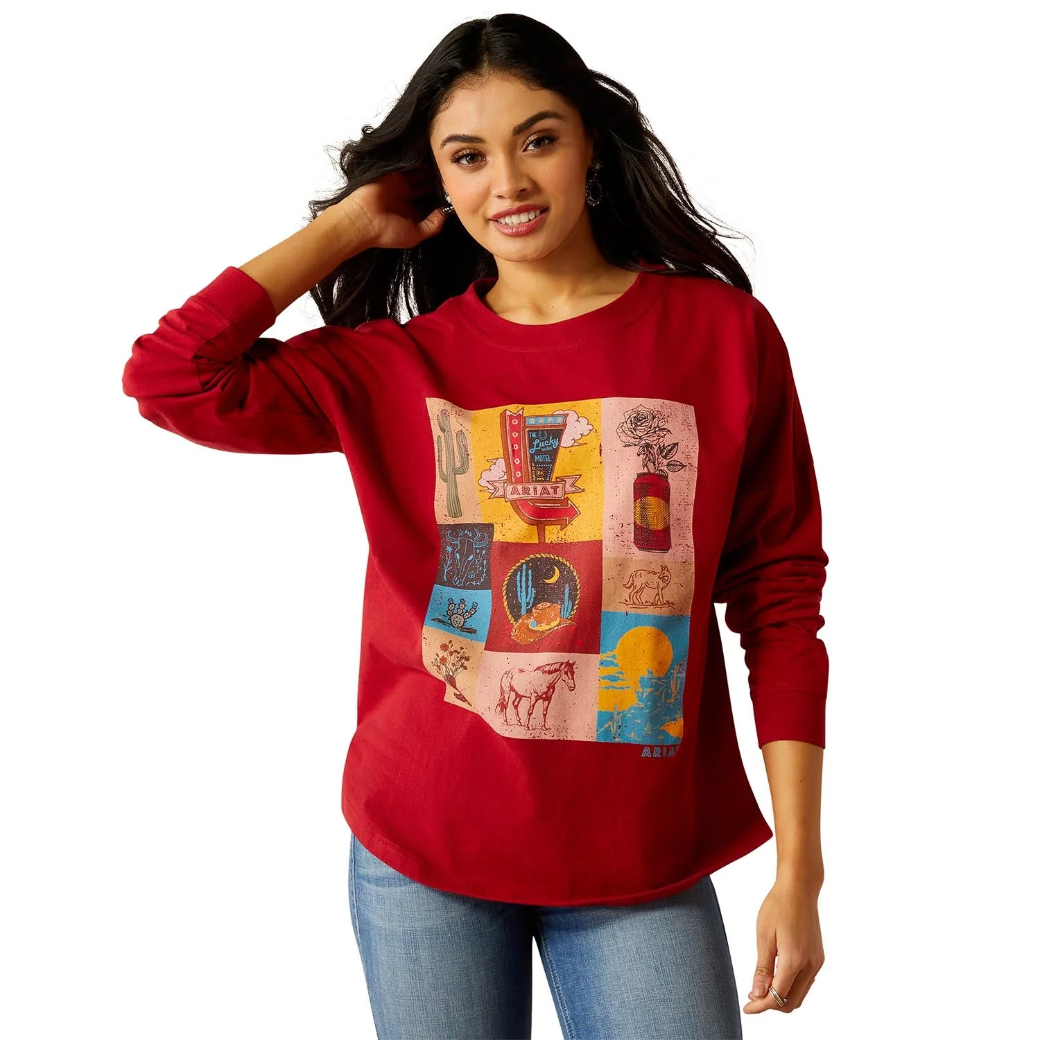 Ariat Women’s Roadside Oversized Long Sleeve Shirt