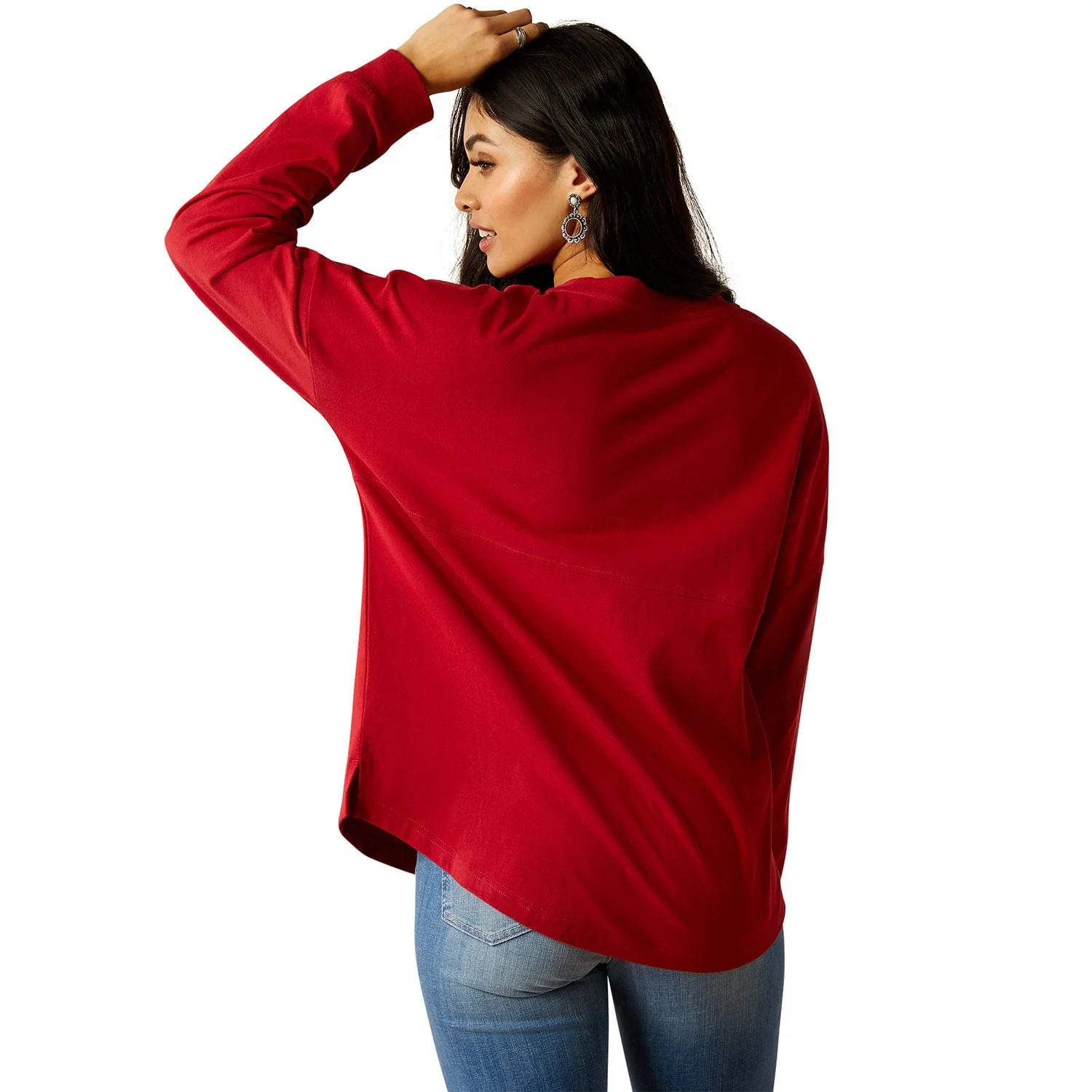 Ariat Women's Roadside Oversized Long Sleeve Shirt - Image 3