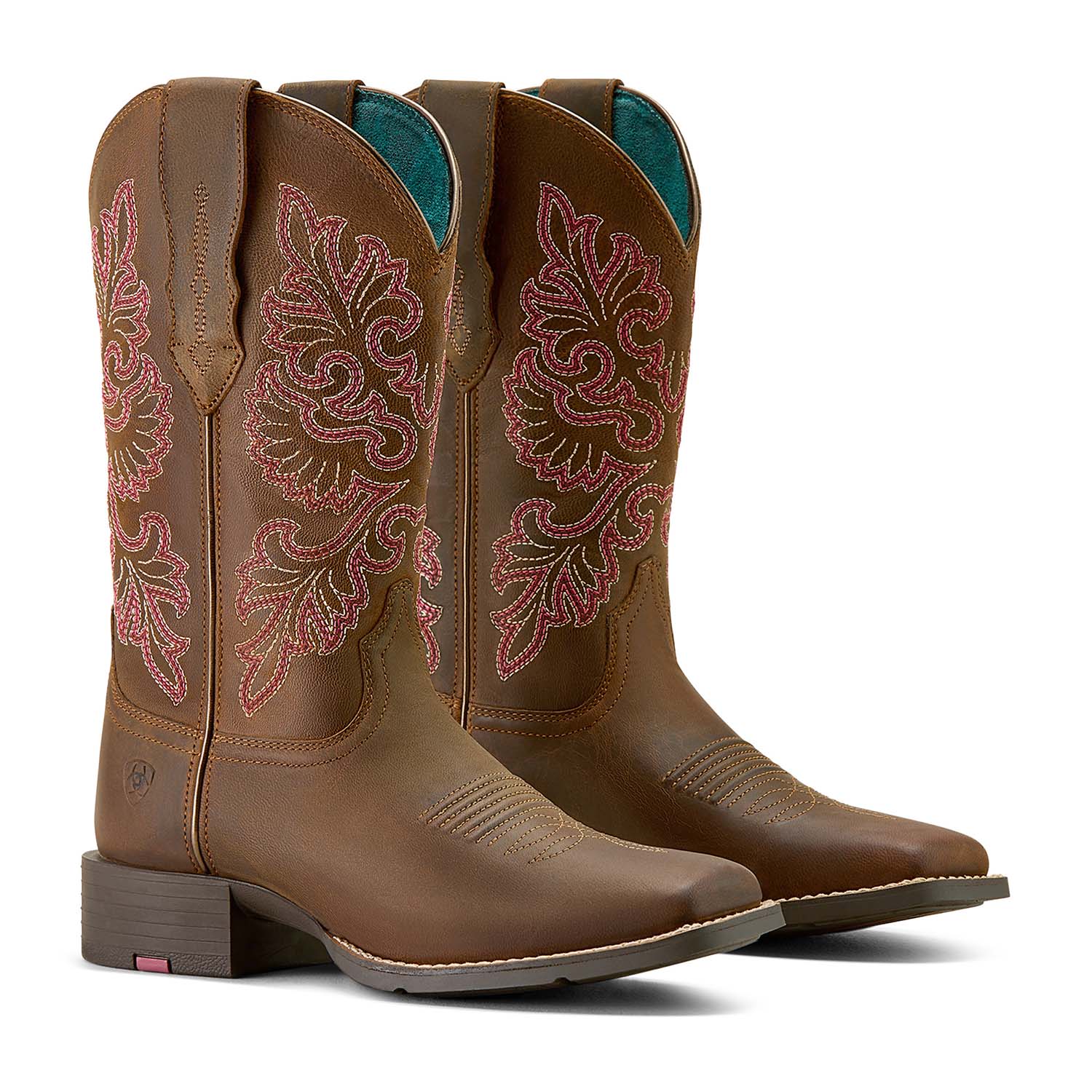 Ariat Women's Round Up Wide Square Toe StretchFit Boots - Image 1