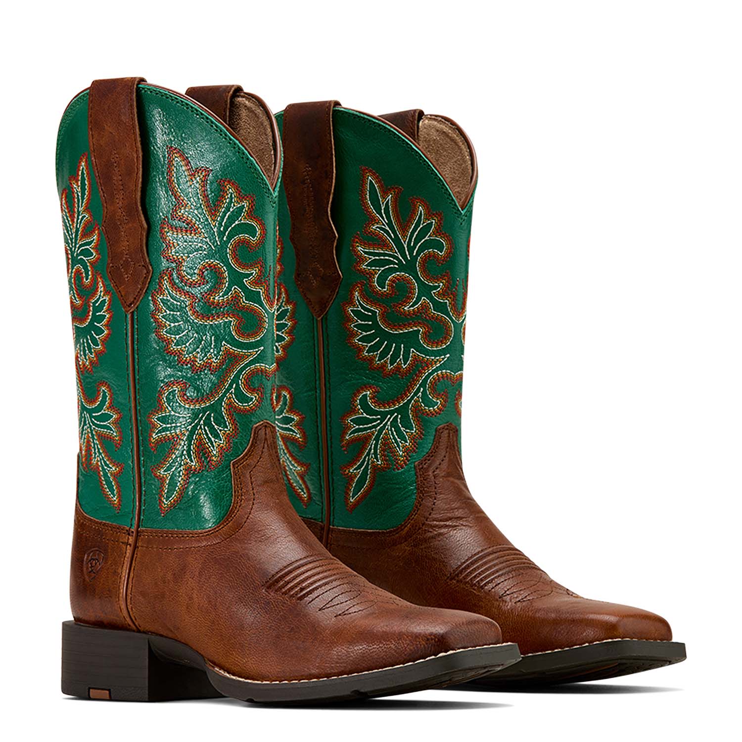 Ariat Women's Round Up Wide Square Toe StretchFit Western Boot - Image 1