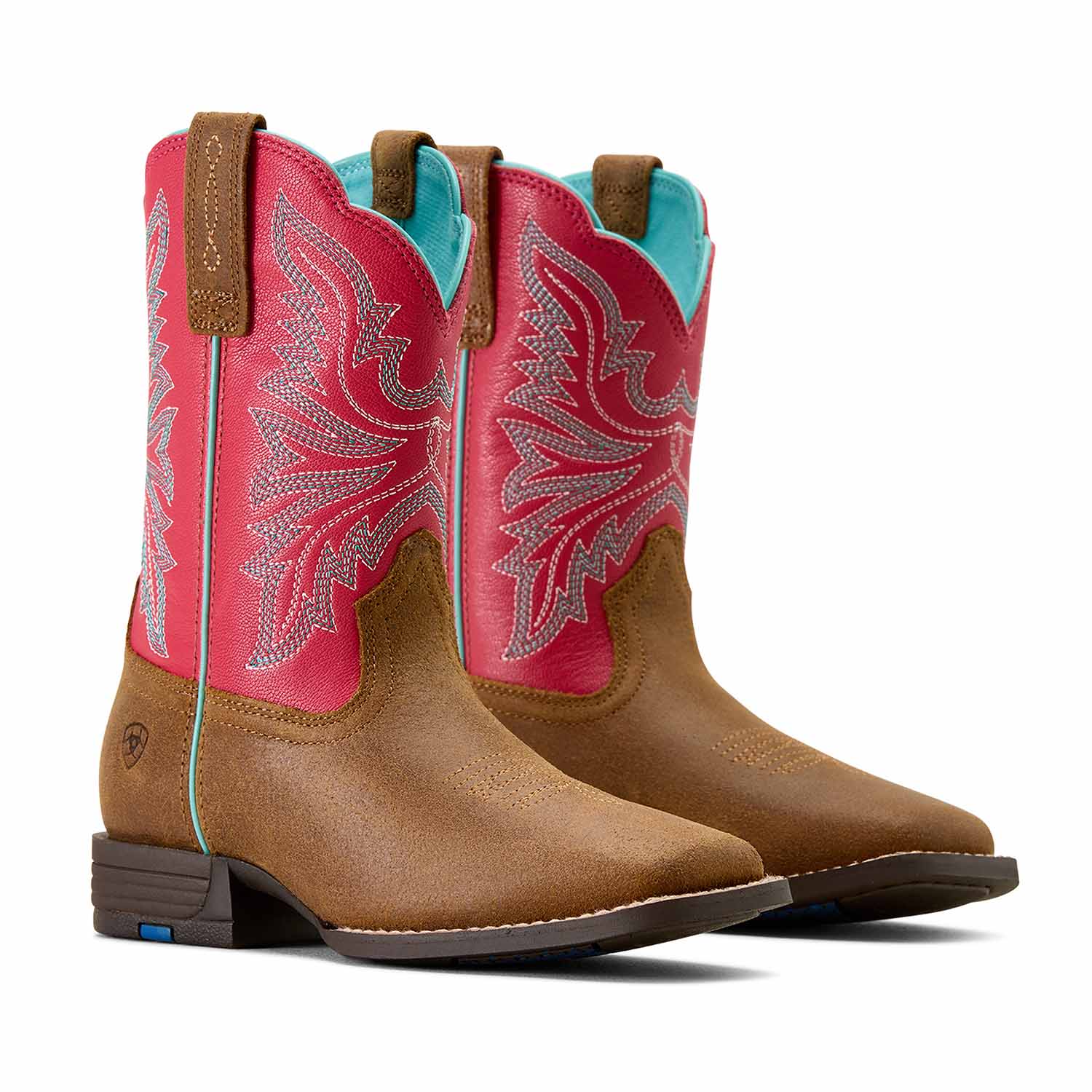Ariat Youth Westwood Wide Square Toe Western Boots – Kids’ Durable Cowboy Boots - Image 1
