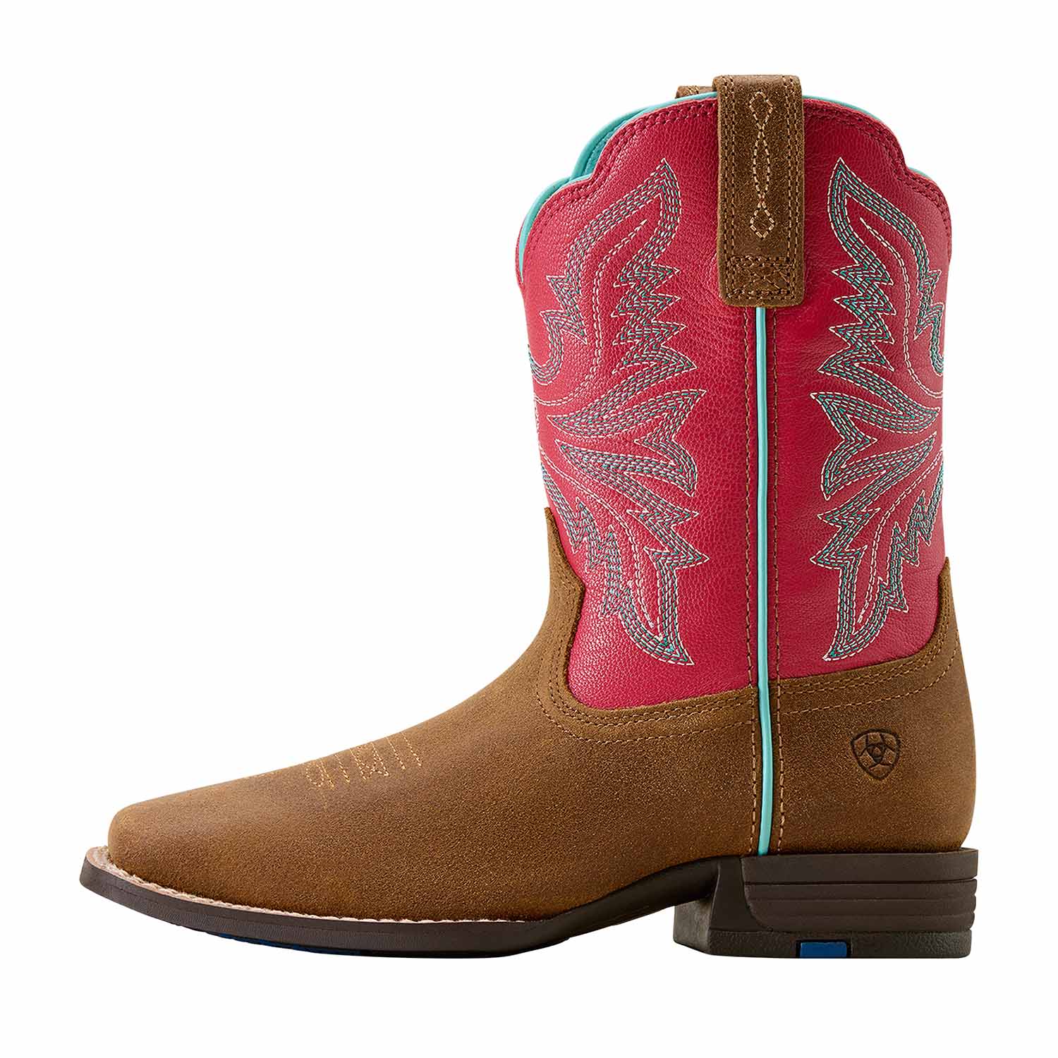 Ariat Youth Westwood Wide Square Toe Western Boots – Kids’ Durable Cowboy Boots - Image 2