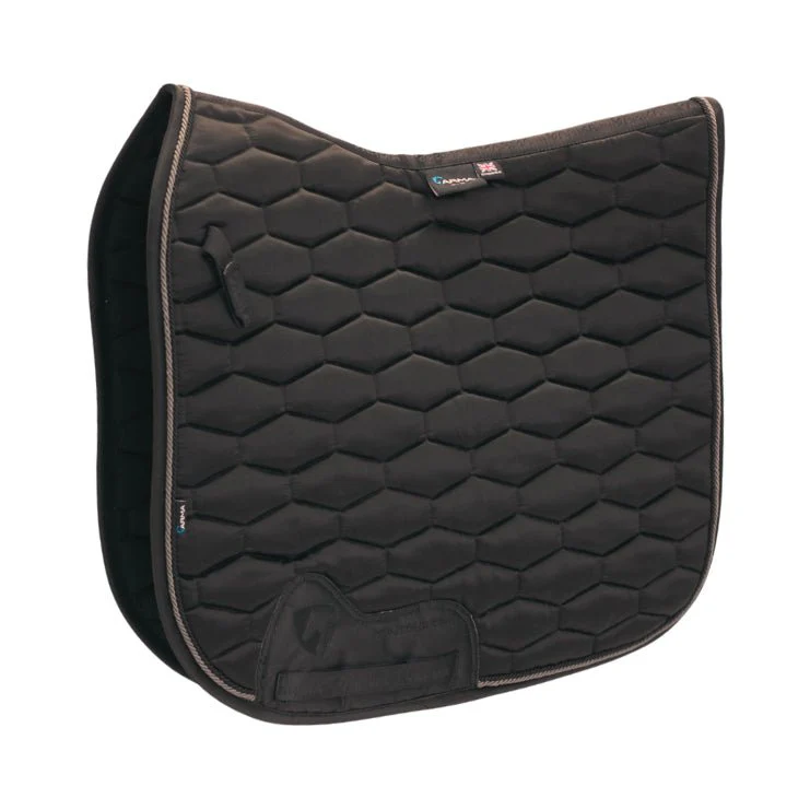 Arma Satin Dressage Saddle Pad for Horses – English Riding, Contoured Spine, Satin Finish - Image 1