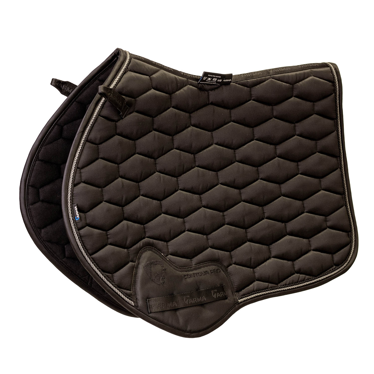 Arma Satin Jump Saddle Pad for Horses – English Riding, Contoured Spine, Satin Finish - Image 1