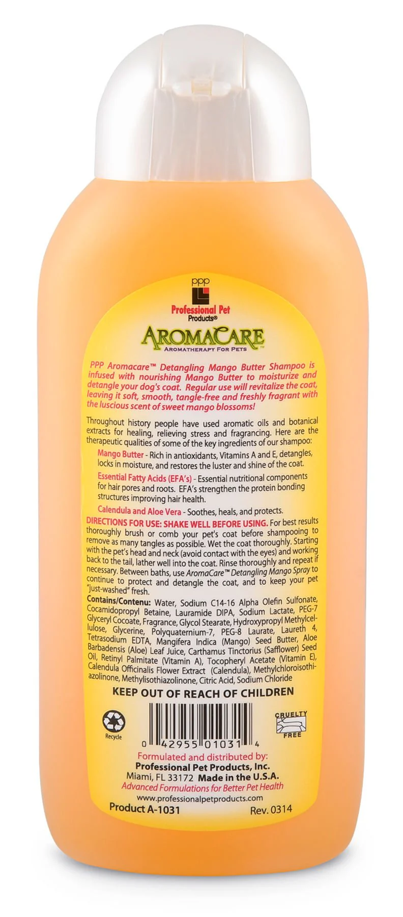 AromaCare Detangling Mango Pet Shampoo - Image 2