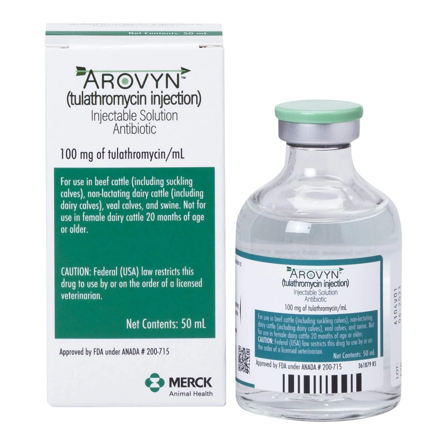 Rx Arovyn (tulathromycin) Injectable Solution for Swine & Cattle - Image 1