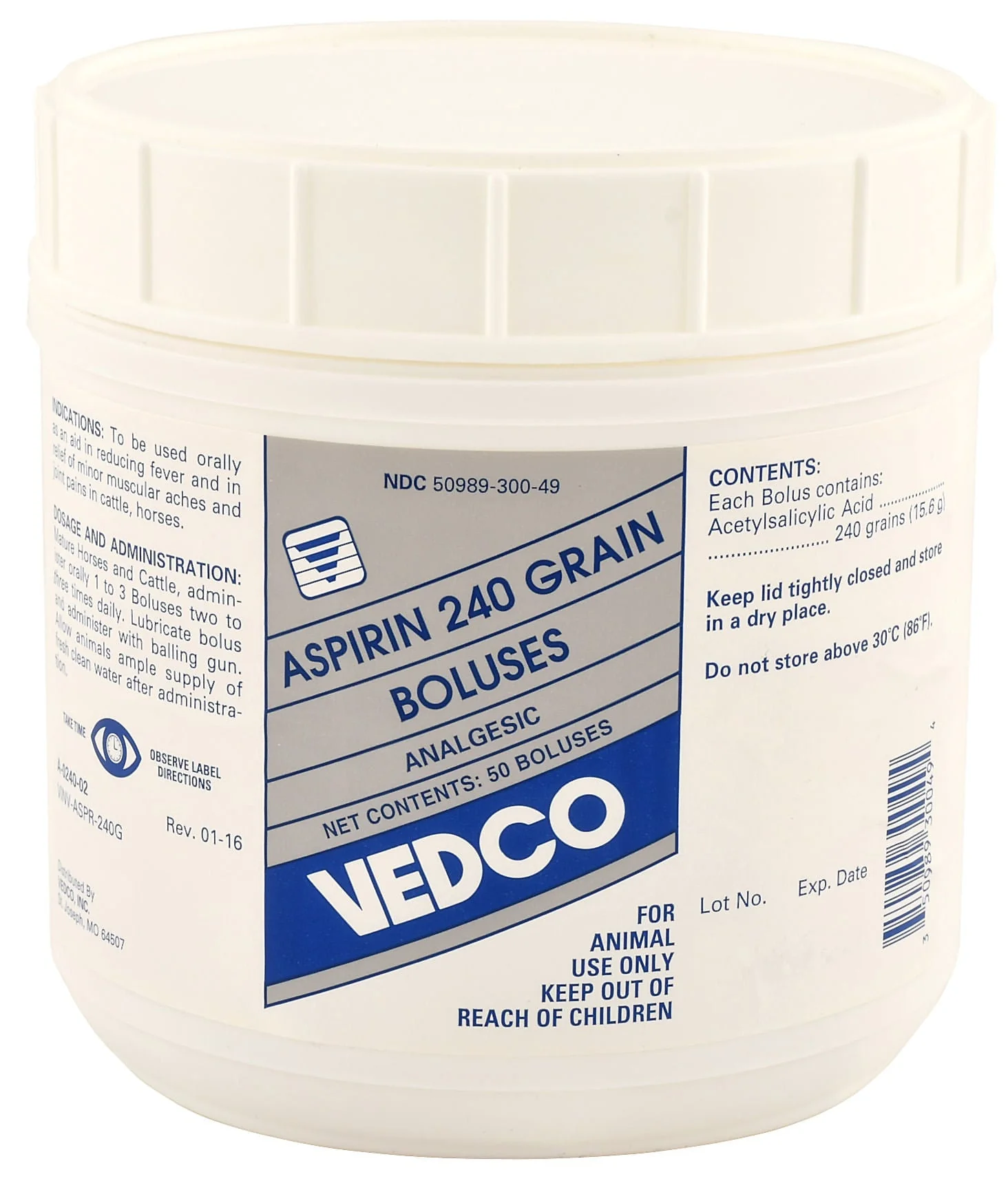 Aspirin Bolus 240 Grain, 3 lb - Image 1
