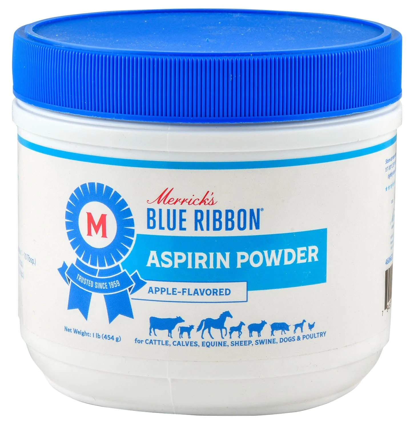 Merrick's Blue Ribbon Aspirin Powder, Apple Flavor, 1 lb - Image 1