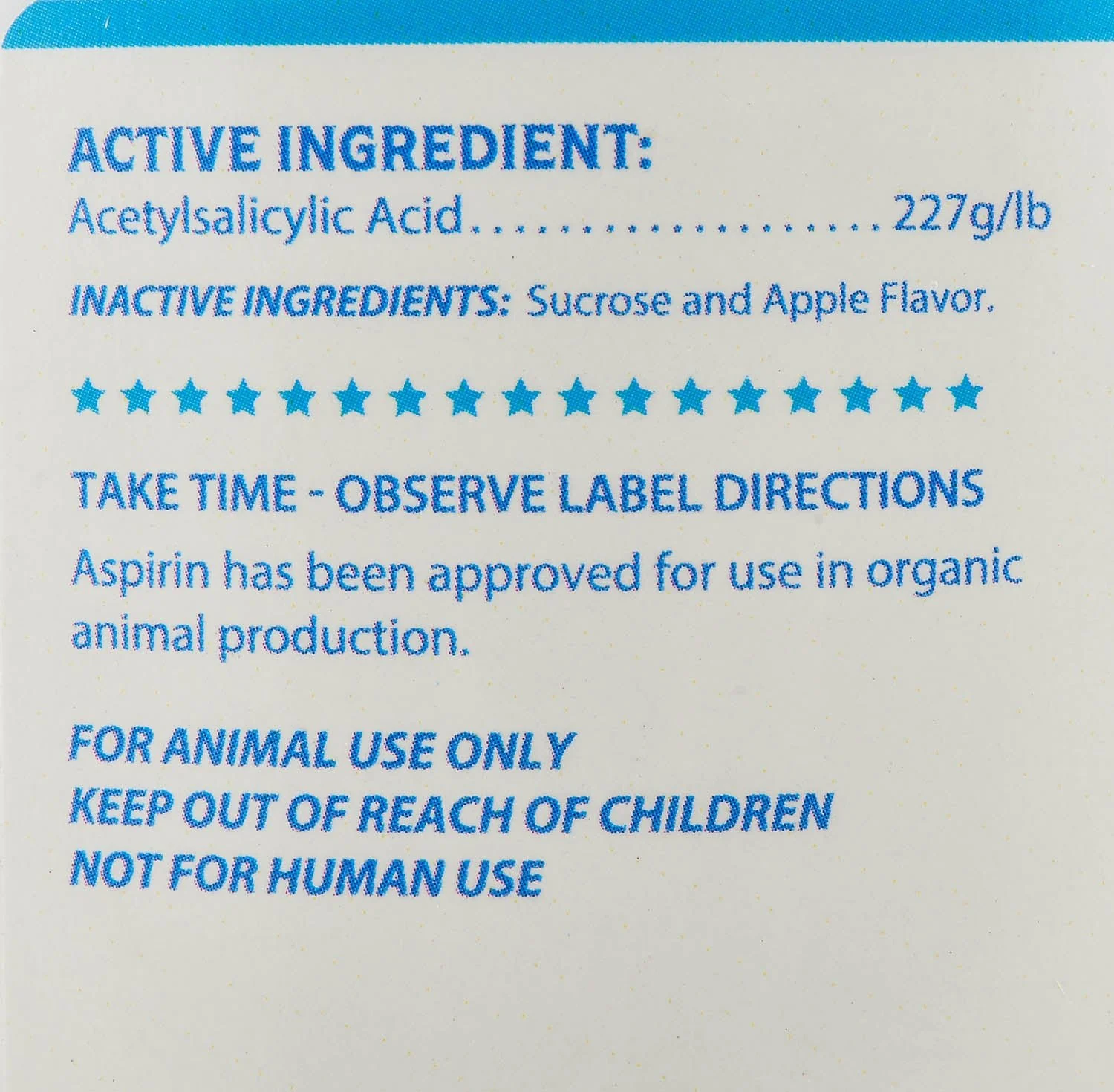 Merrick's Blue Ribbon Aspirin Powder, Apple Flavor, 1 lb - Image 2