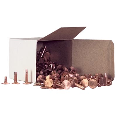 Assorted No. 9 Copper Rivets, 1 lb - Image 1