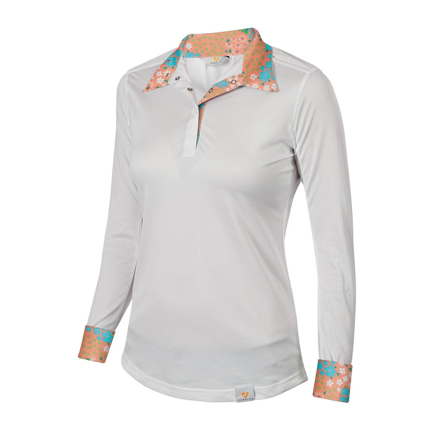 Aubrion Ladies Equestrian Style Long Sleeve Show Shirt - Image 2