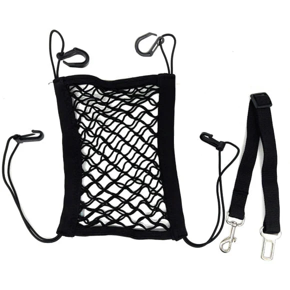 Auto Pet Seat Belt Leash with Net Divider - Image 2
