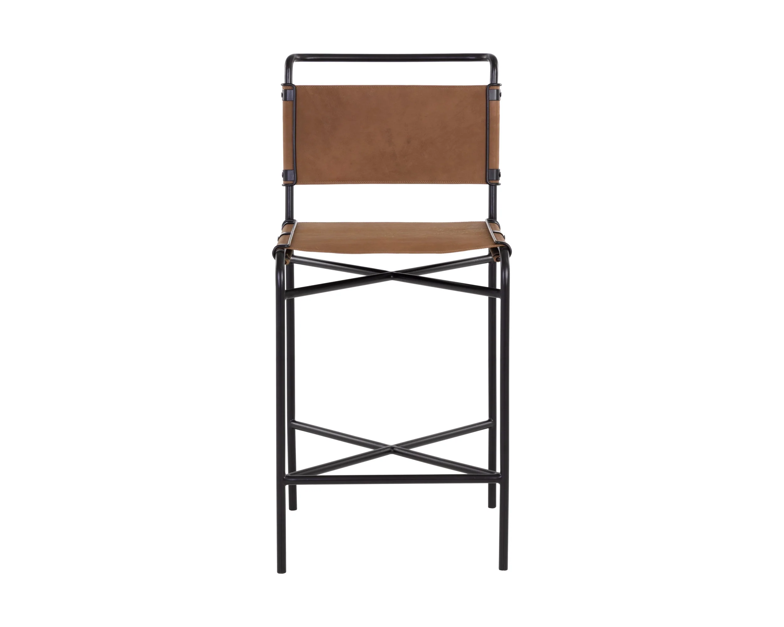 Corrigan Counter Stool - Cognac Leather - Image 2