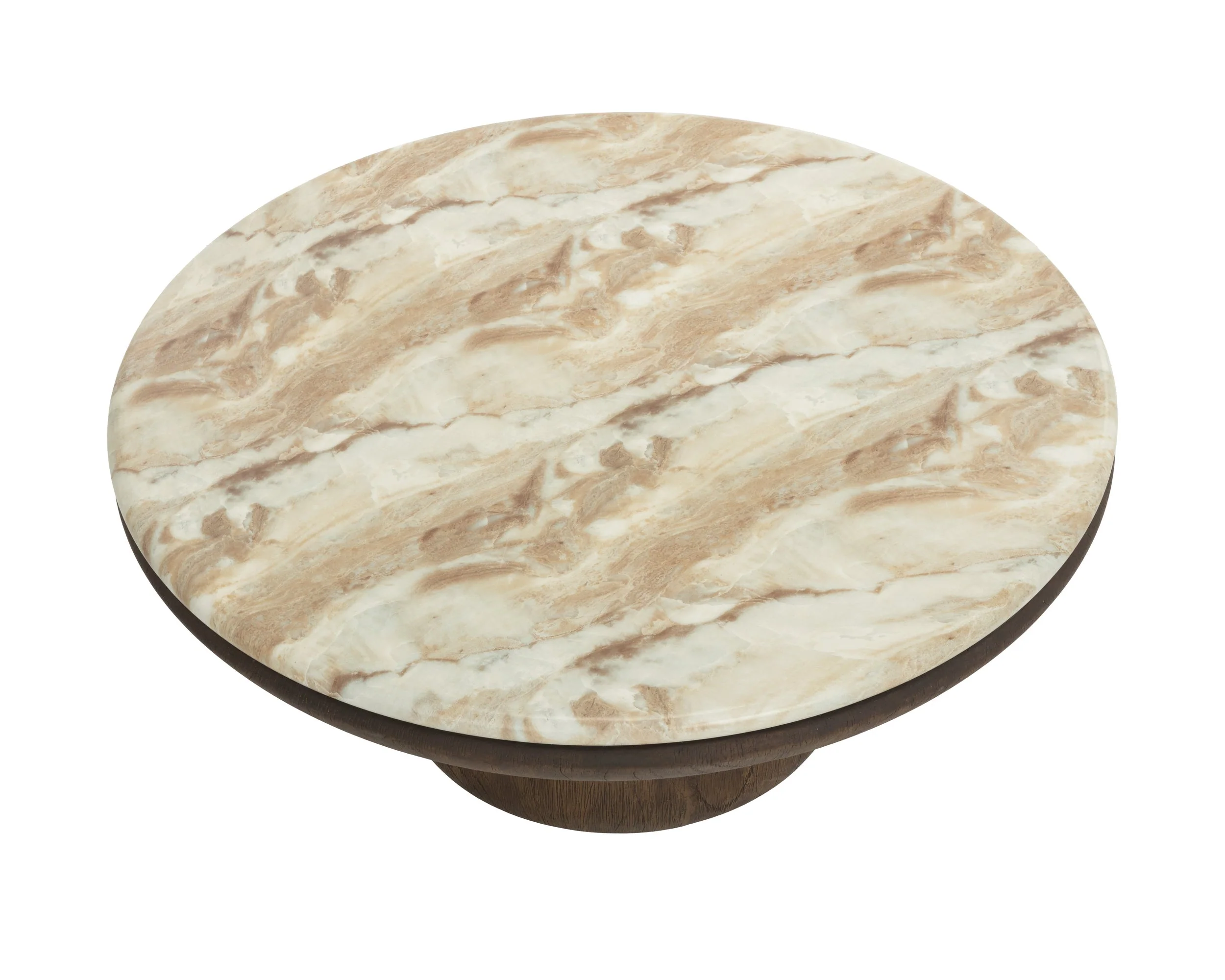 Orula Coffee Table - Marble Look - Macchiato - Image 3