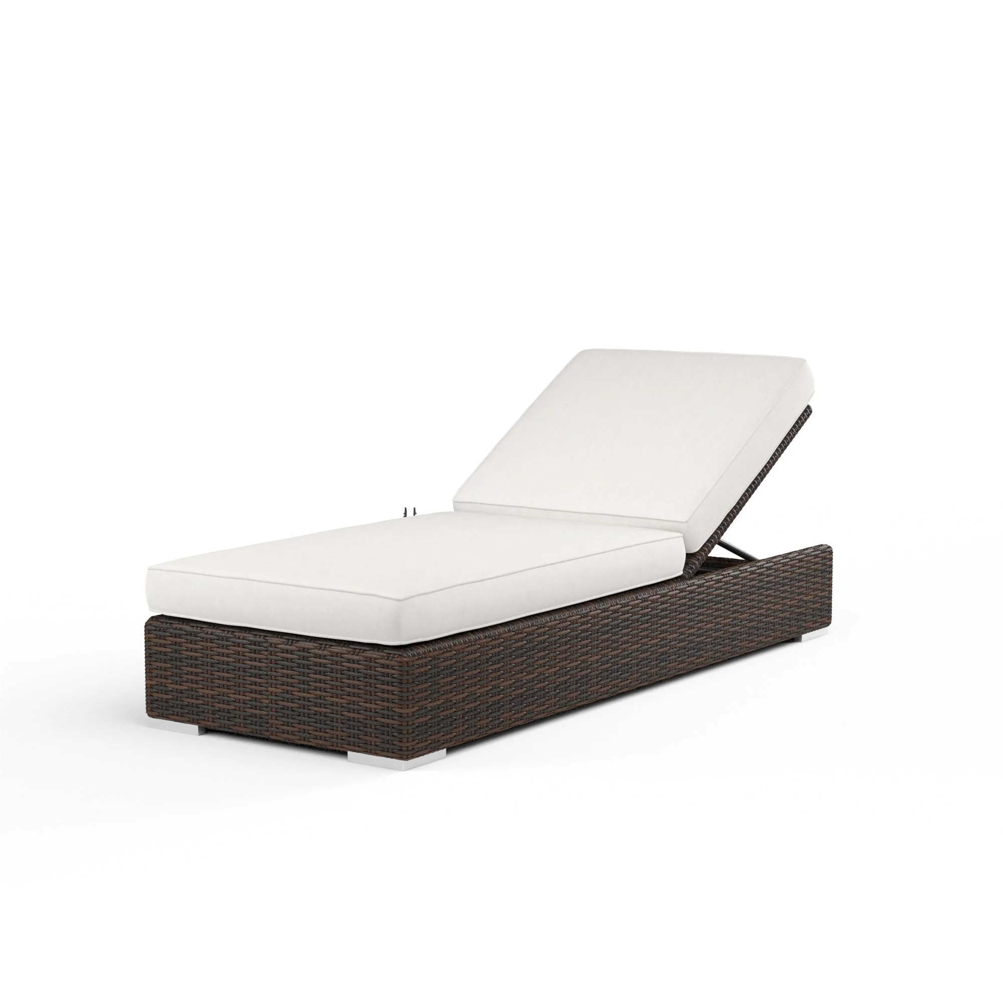 Montecito Adjustable Chaise in Canvas Flax w/ Self Welt - Image 3