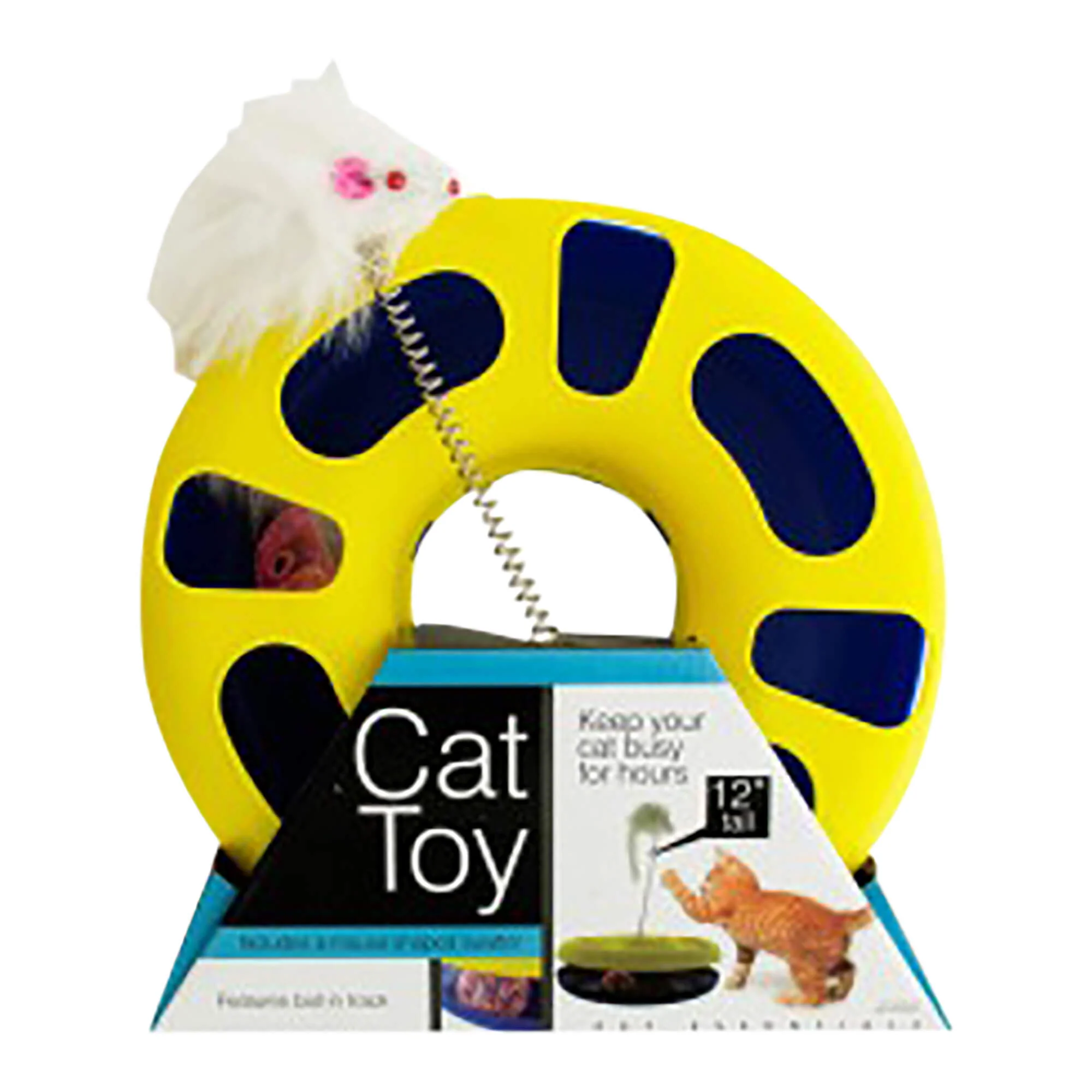 Ball Track Cat Toy with Mouse Swatter - Image 1