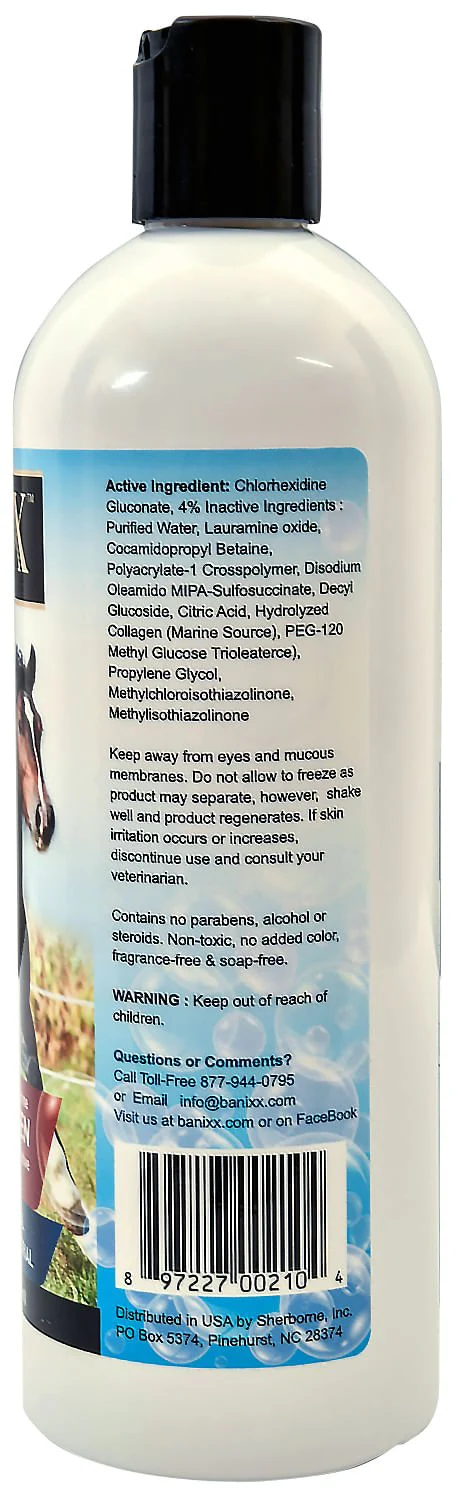 Banixx Veterinary Strength Shampoo for Horses and Dogs - Image 3