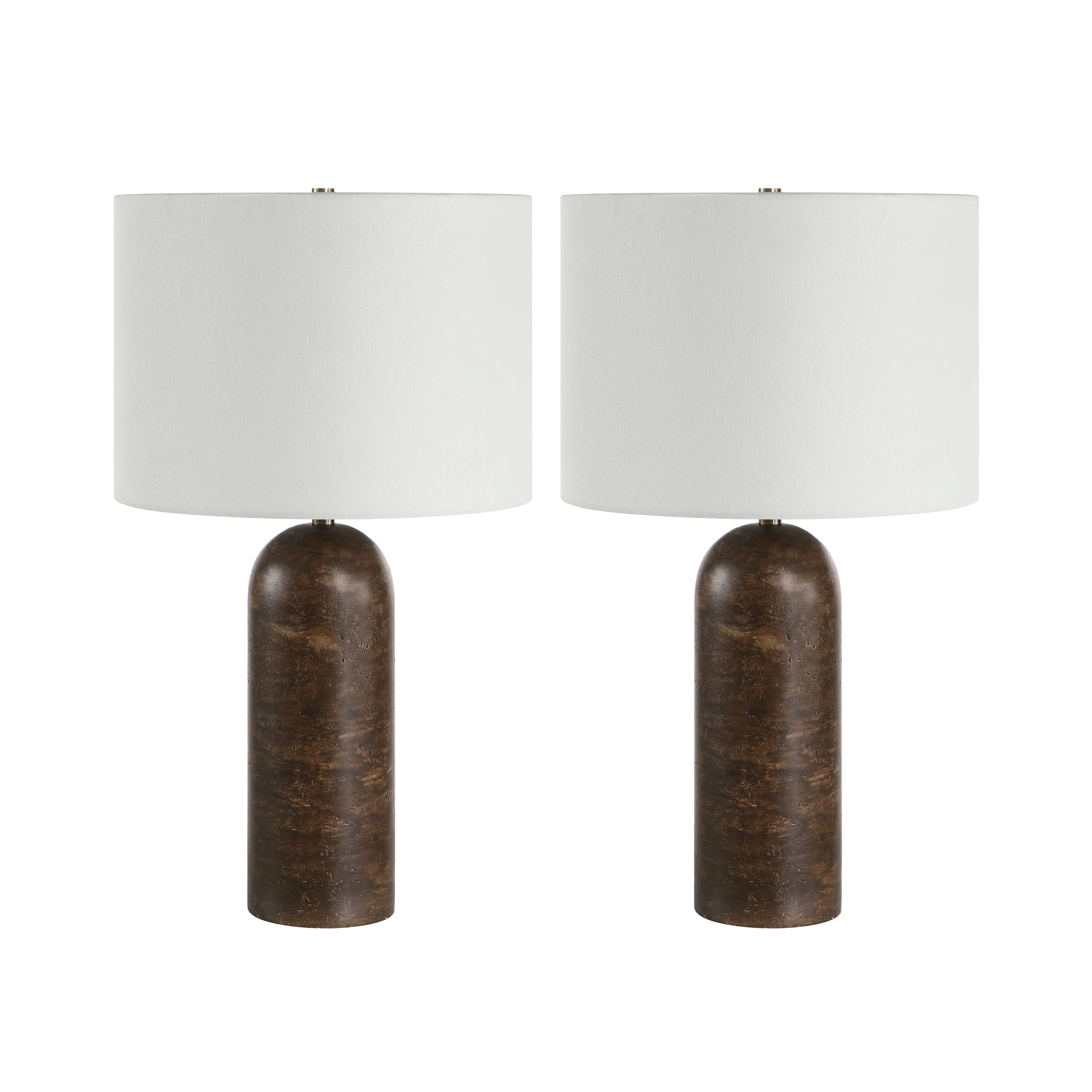 Dorato Table Lamp | Brown Travertine