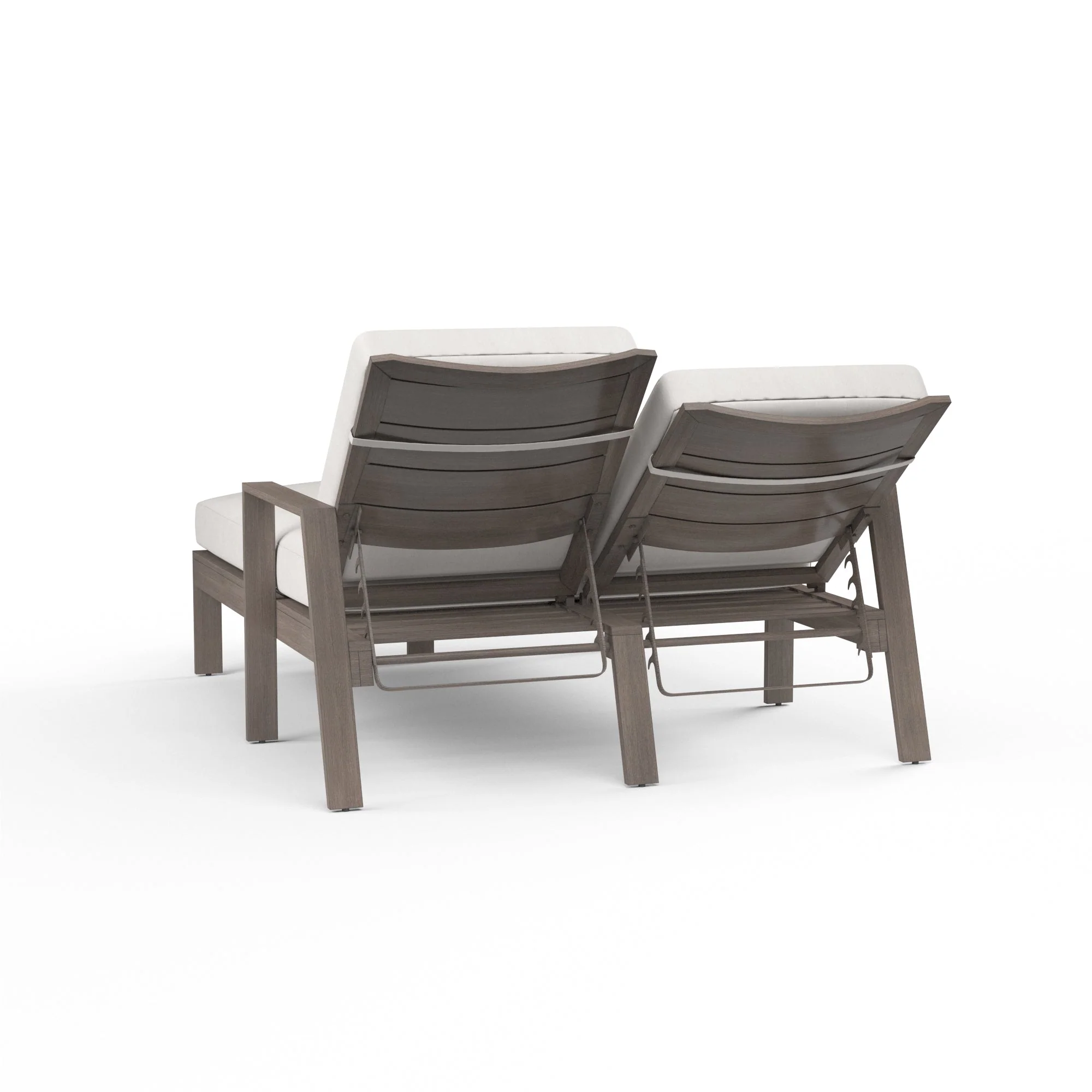 Laguna Double Chaise Lounge in Canvas Flax, No Welt - Image 2