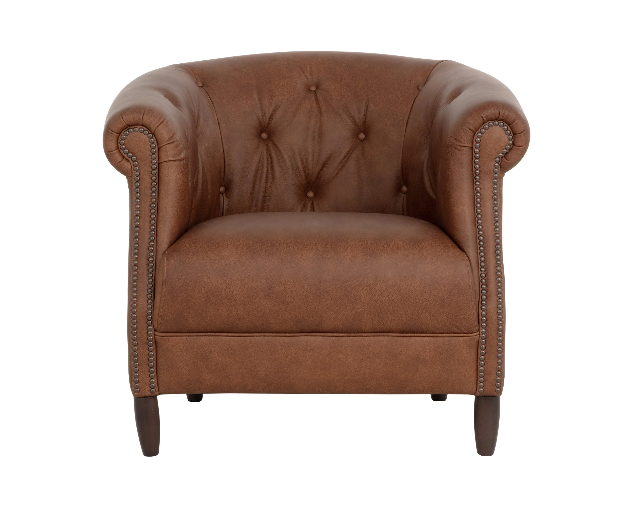Marjorie Lounge Chair - Cognac Leather - Image 2