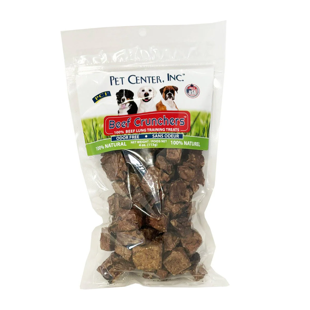 Beef Crunchers Beef Lung Training Treats for Dogs – All-Natural, Air-Dried, Made in the USA