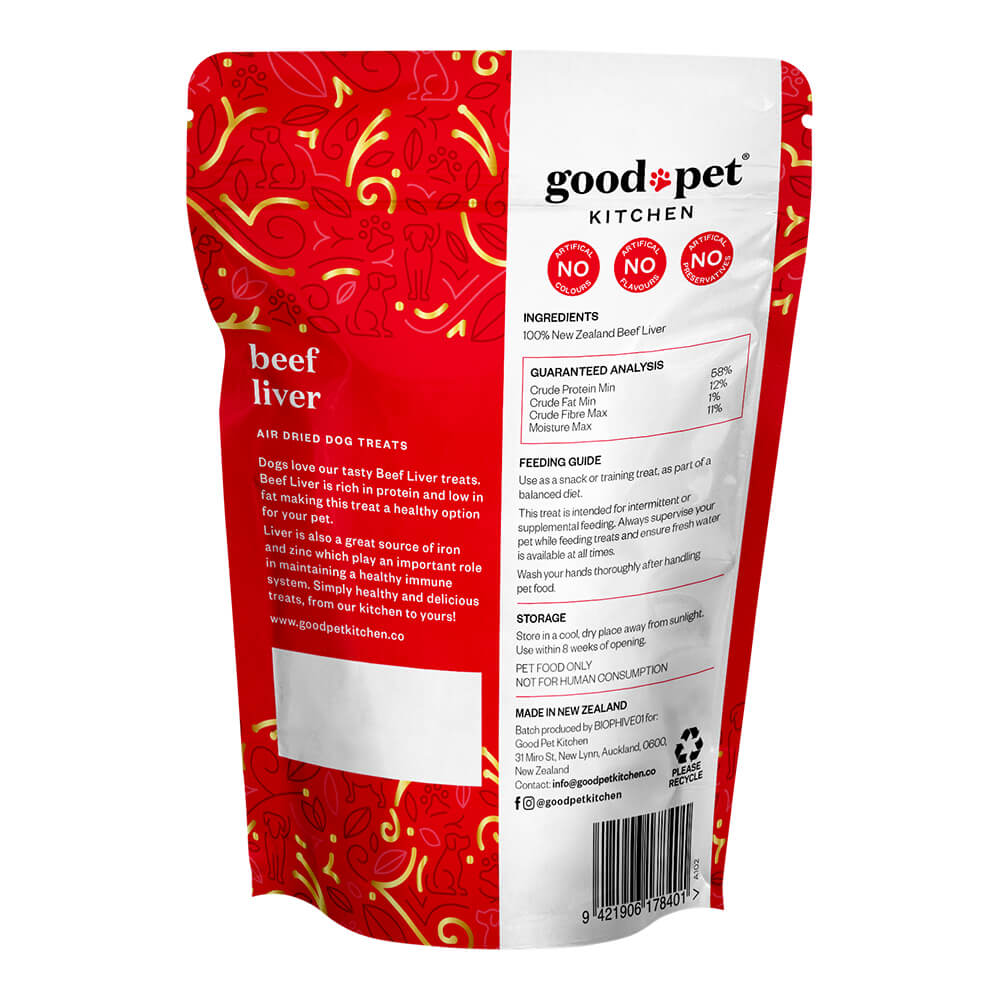 Beef Liver Air Dried Dog Treats, 2.8 oz - Image 2