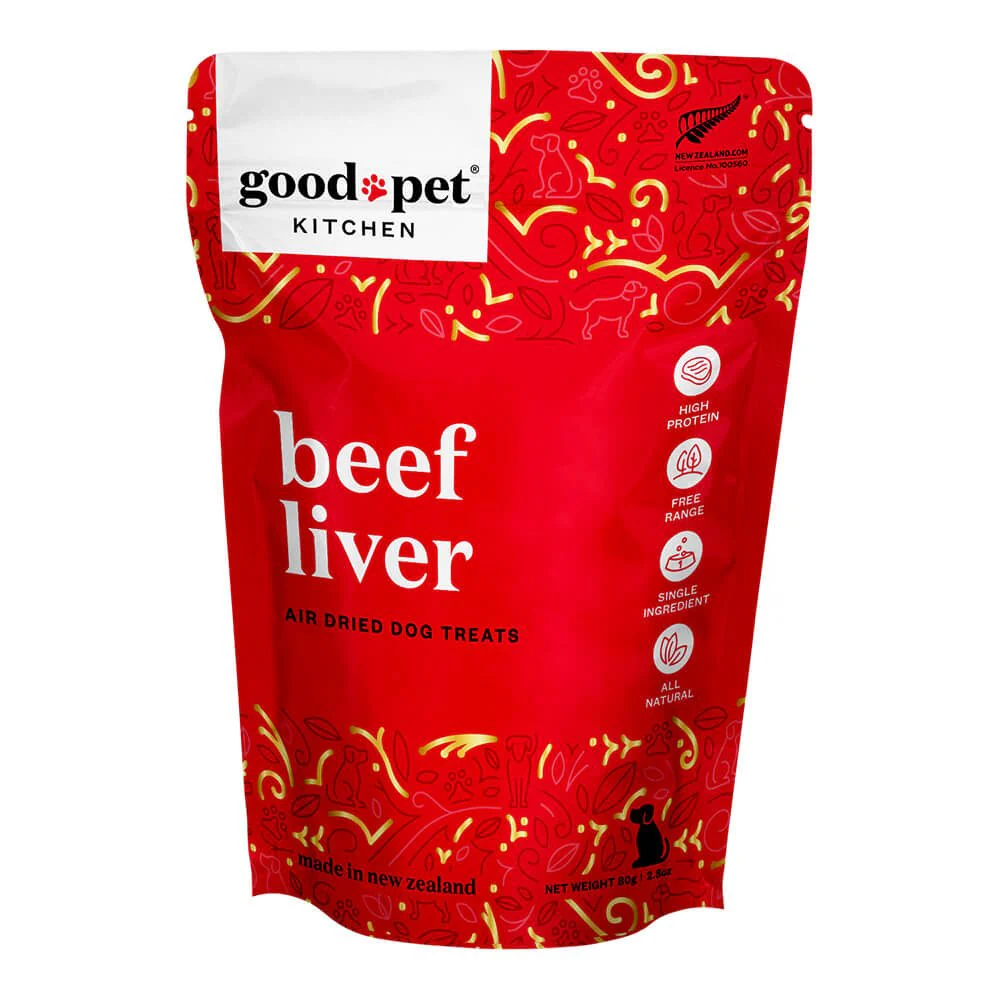 Beef Liver Air Dried Dog Treats, 2.8 oz - Image 1