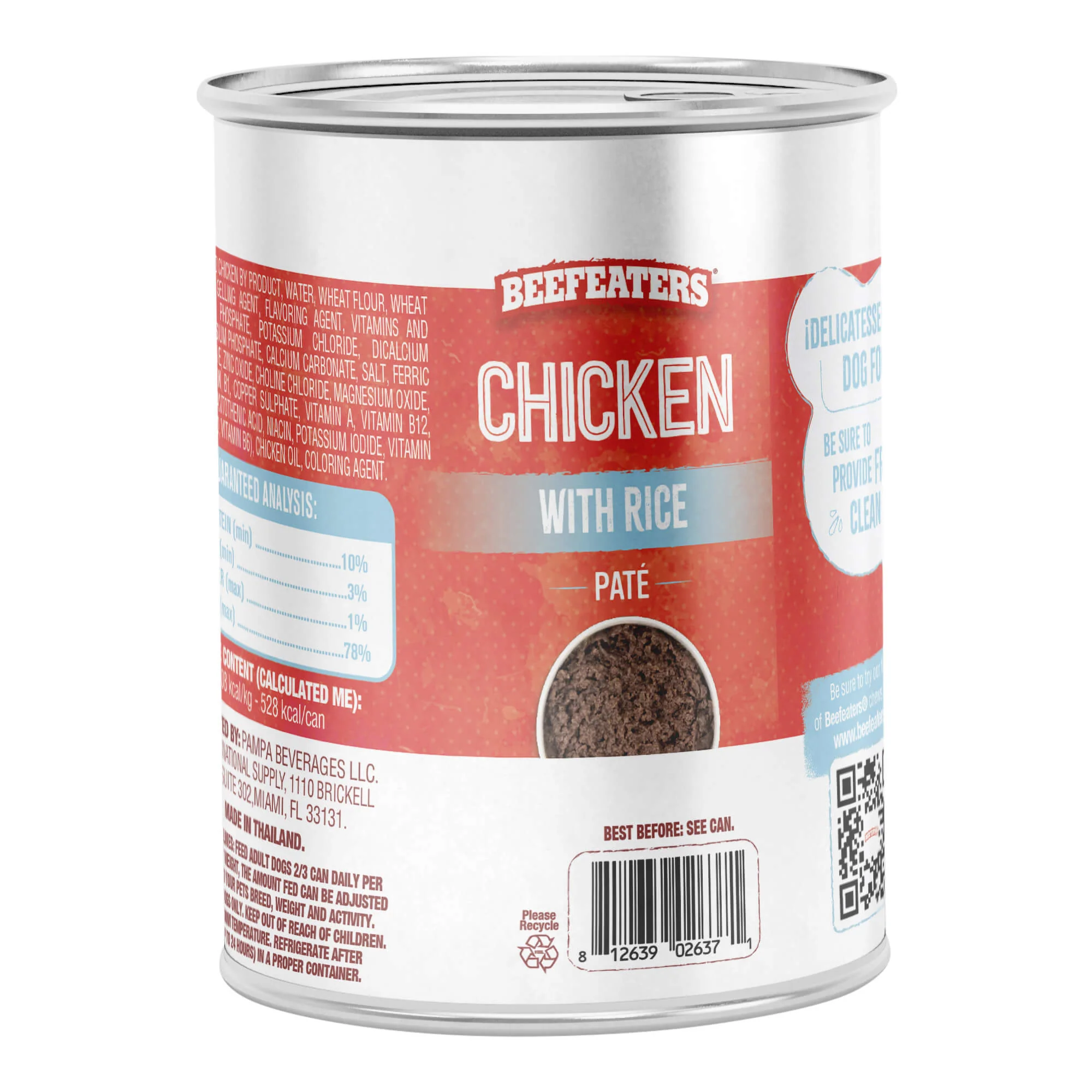 Beefeaters Chicken with Rice Pate Dog Food, 13.2 oz, Case of 12 - Image 3