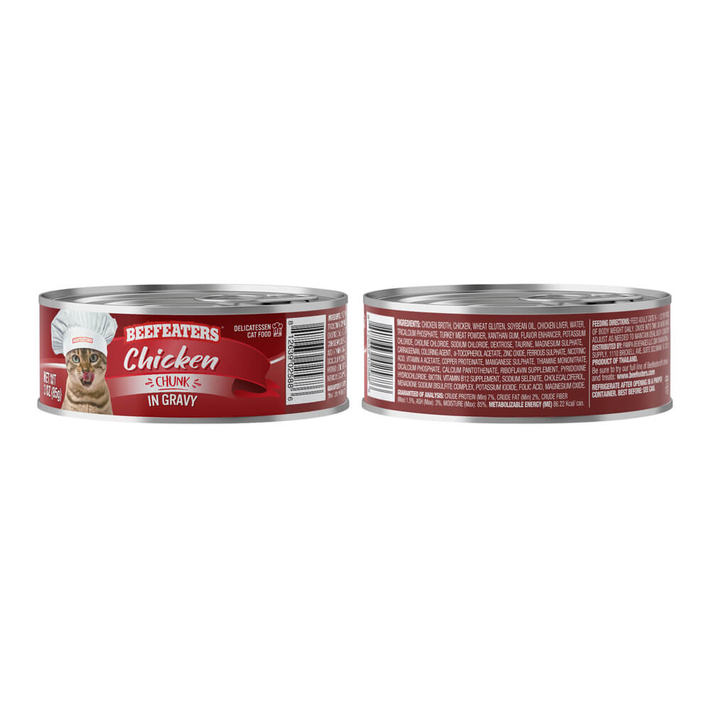 Beefeaters Chunk Gravy Wet Cat Food, Case of 24 - Image 2
