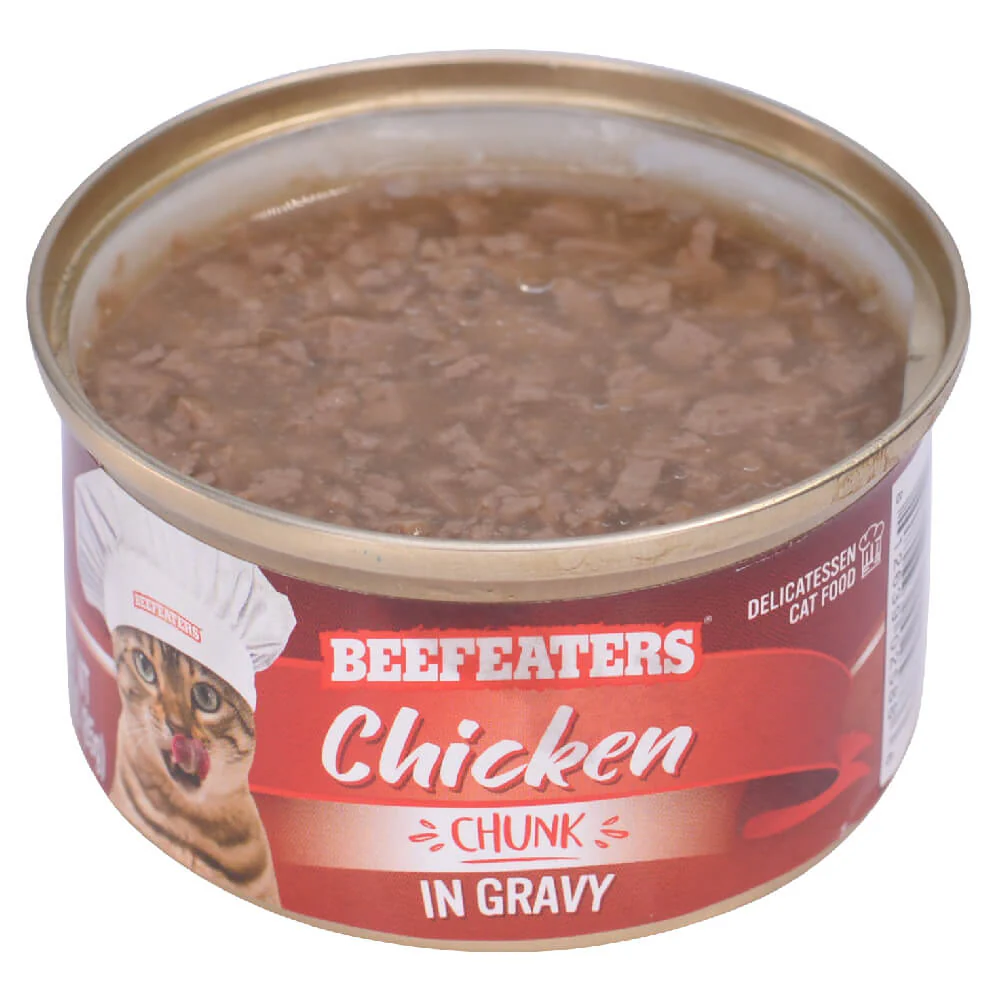 Beefeaters Chunk Gravy Wet Cat Food, Case of 24 - Image 3