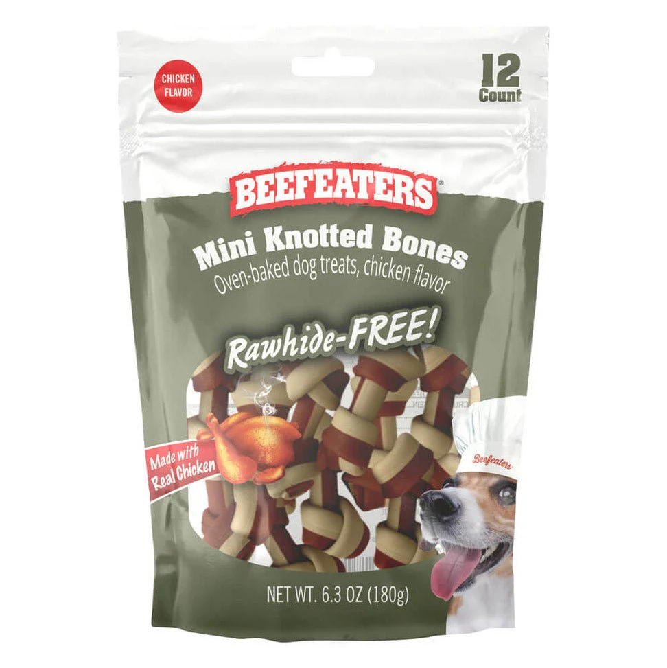 Beefeaters Rawhide Free Knotted Dog Bone - Image 1