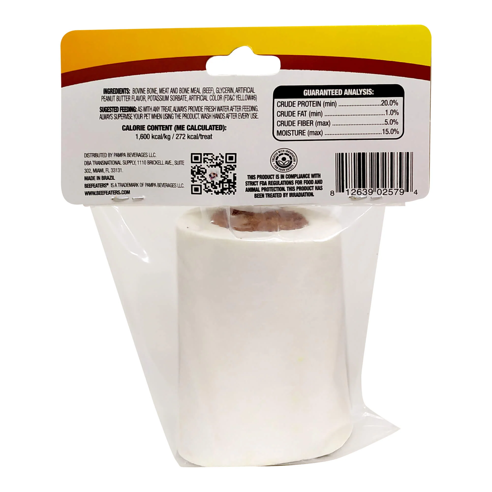 Beefeaters Shin Bone, Peanut Butter, 6 oz, Case of 6 - Image 2