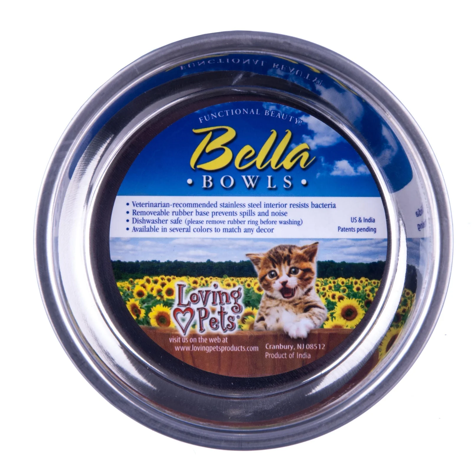 Bella Designer Stainless Steel Cat Bowls - Image 3