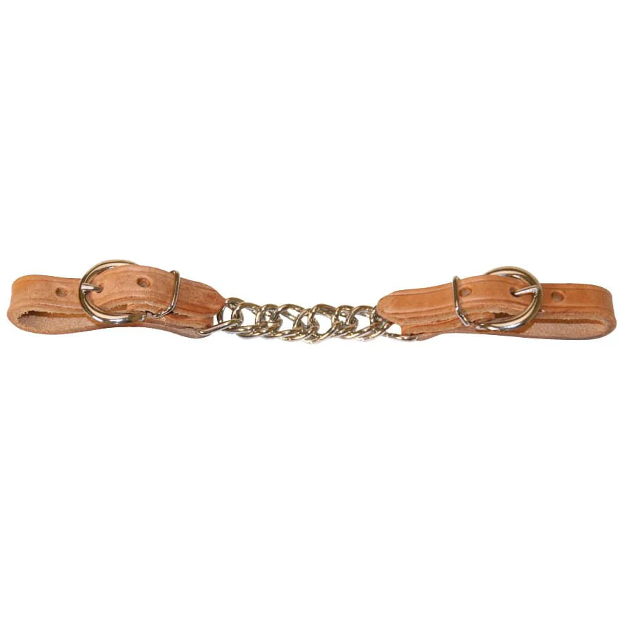 Berlin Custom Leather Flat Link Single Curb Chain - Image 1