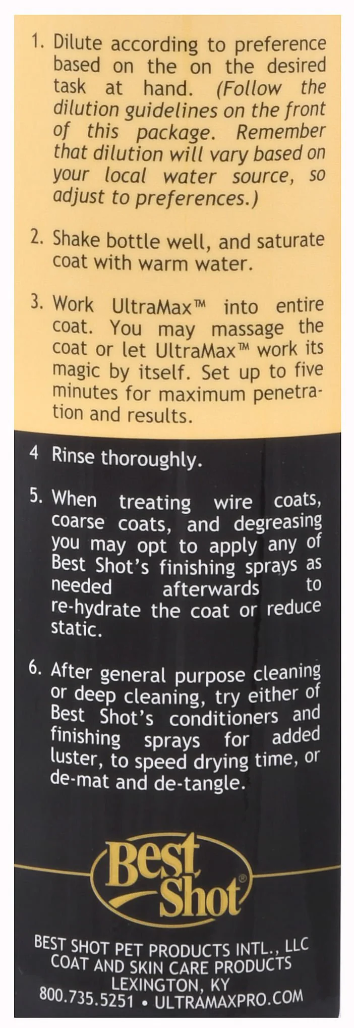 Best Shot UltraMAX Pro "4-in-1" Shampoo - Image 2