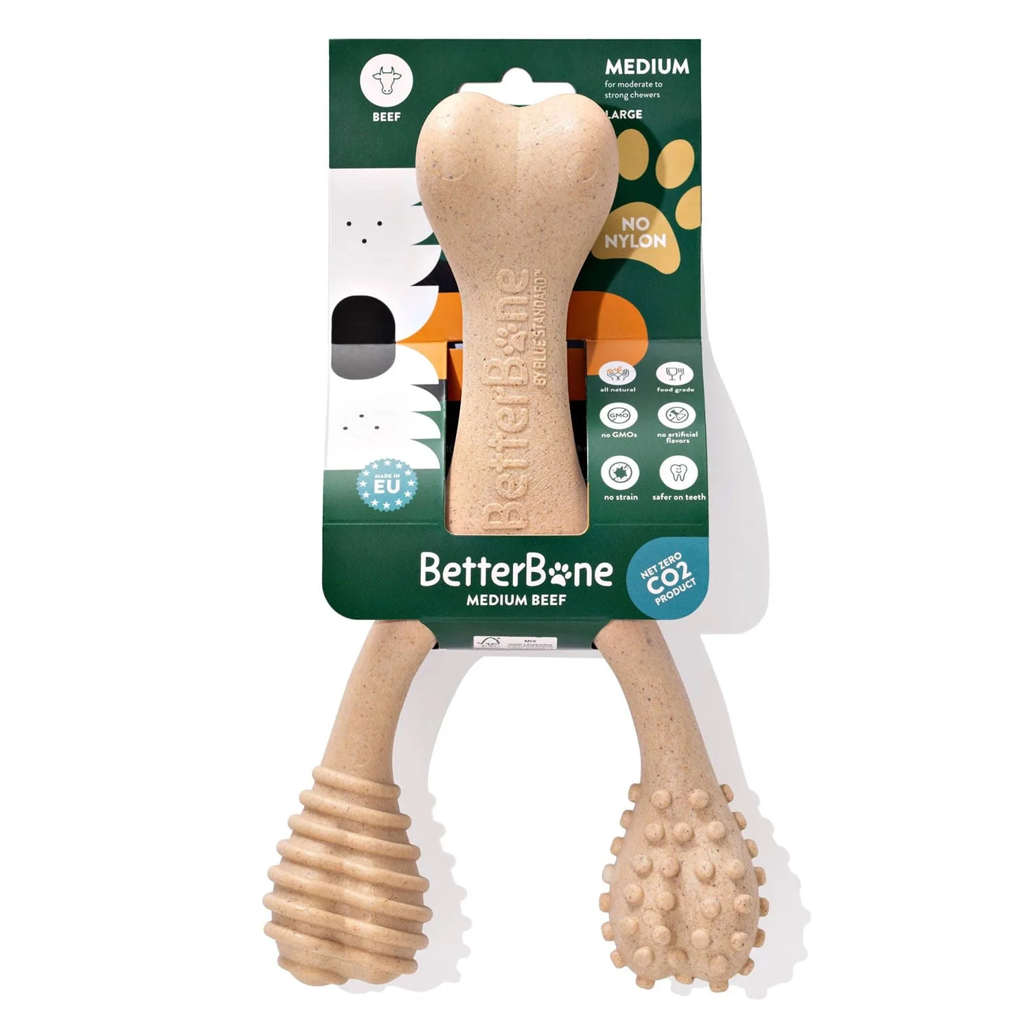 BetterBone Medium Density Natural Chew Toy – Beef Flavor for Dogs, Safe & Non-Toxic - Image 3