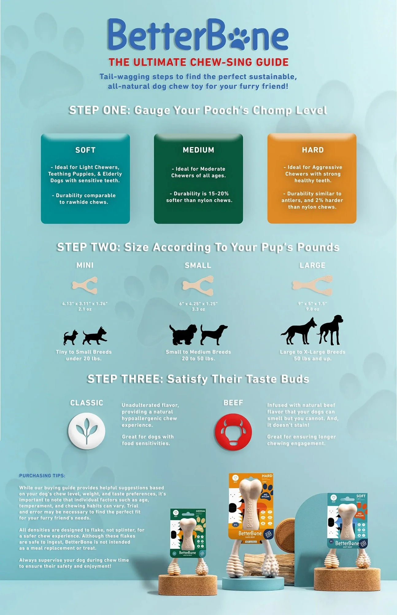 BetterBone Soft Density Natural Chew Toy – Beef Flavor for Dogs, Safe & Non-Toxic - Image 3