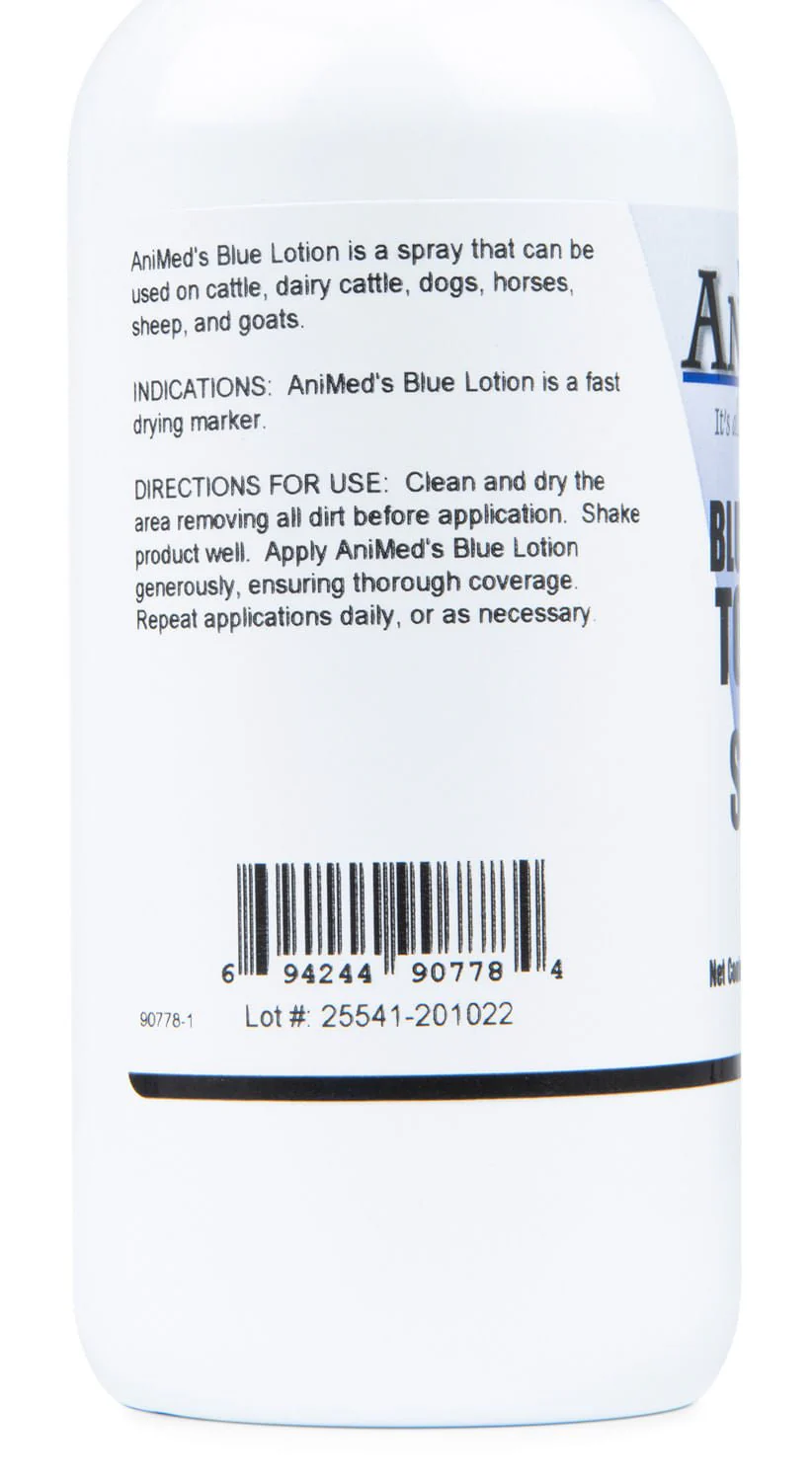 Animed Blue Lotion Topical Antiseptic Wound Dressing Spray - Image 3