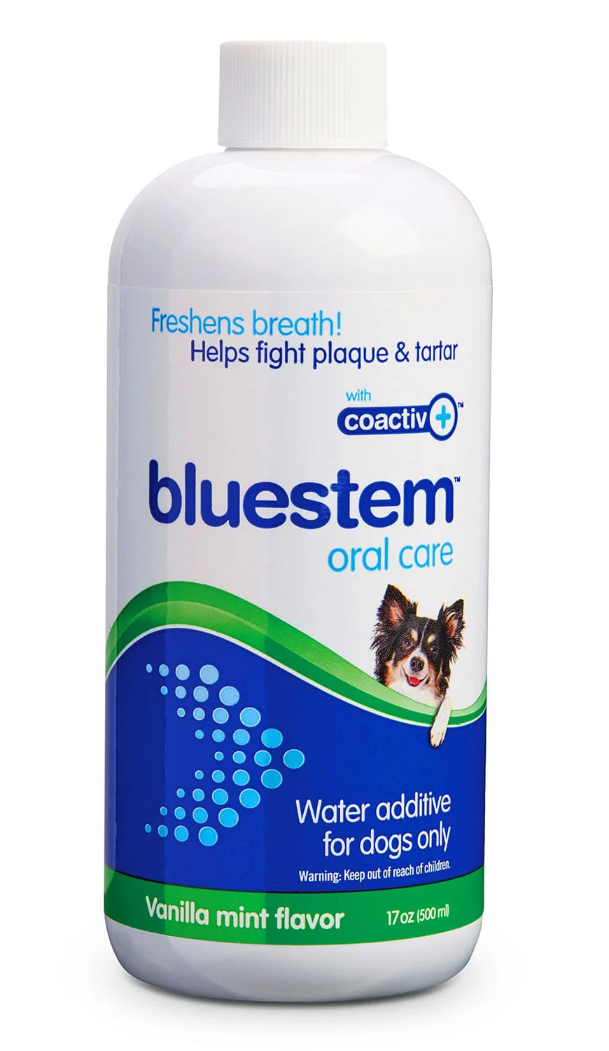 bluestem Water Additive for Dogs Only, Vanilla-Mint, 17 fl oz - Image 1