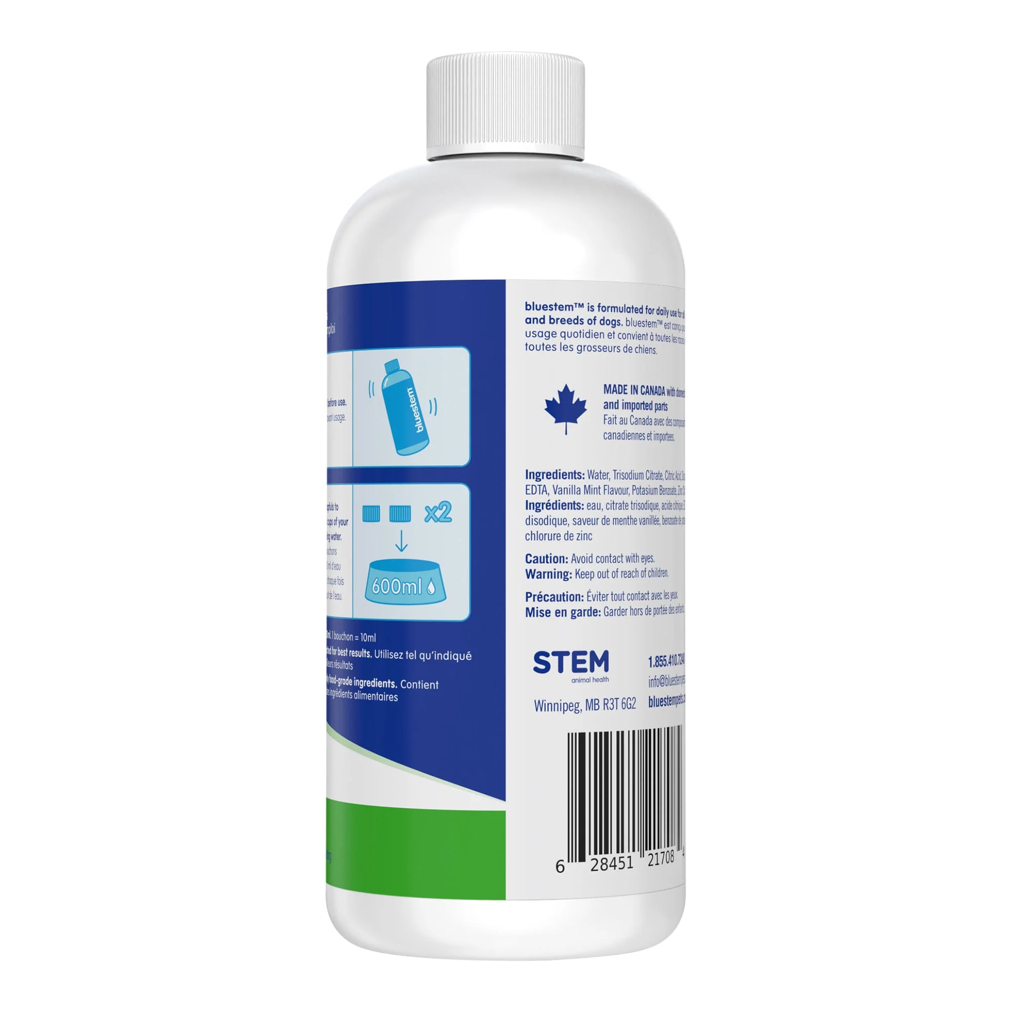 bluestem Water Additive for Dogs Only, Vanilla-Mint, 17 fl oz - Image 2