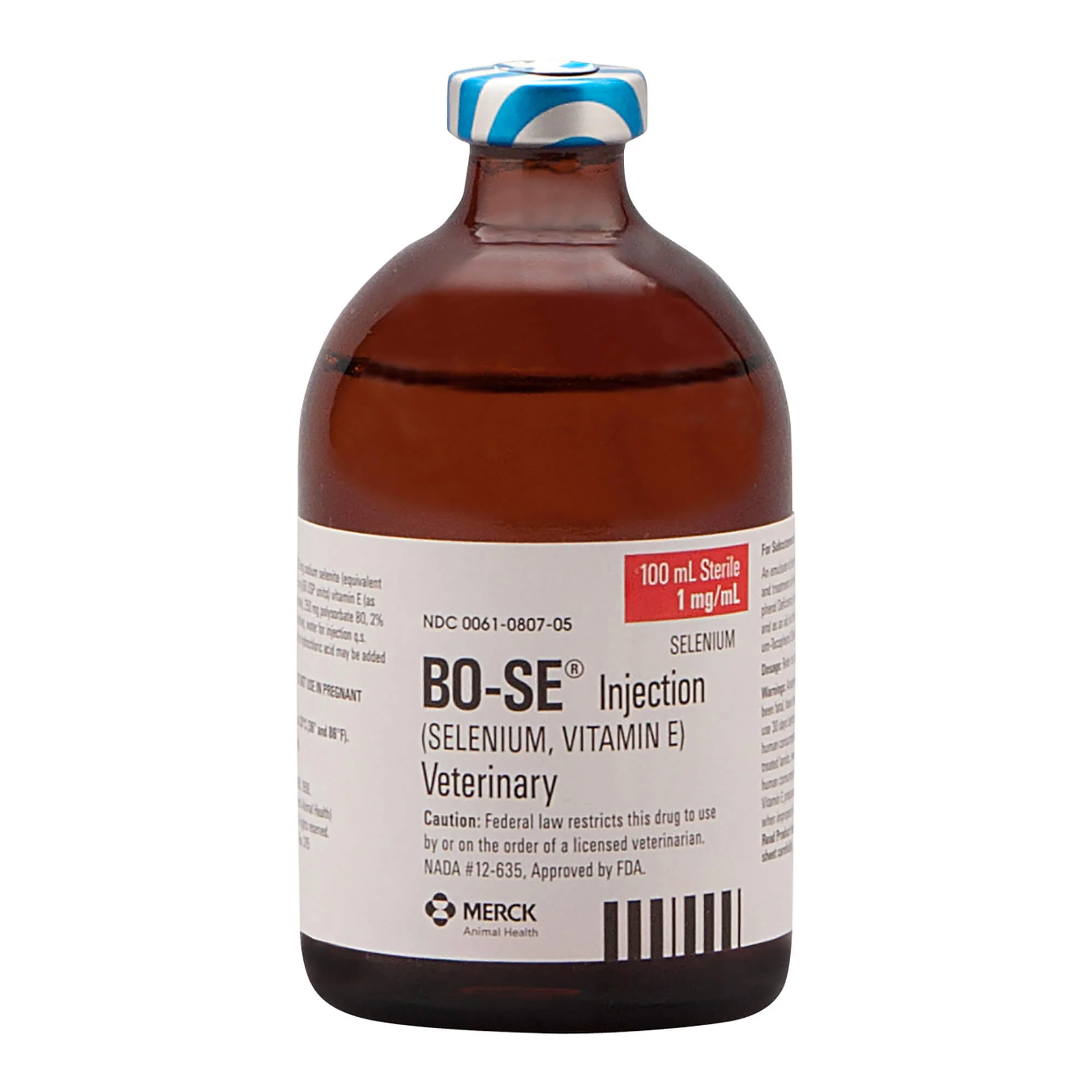 Rx BO-SE (selenium & vitamin E) Veterinary Injection for Cattle & Sheep, 100 mL - Image 1